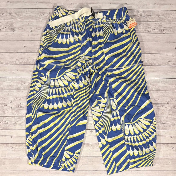 Free People FP Movement Blue Wave Combo Cropped Pants with Belt Women's L